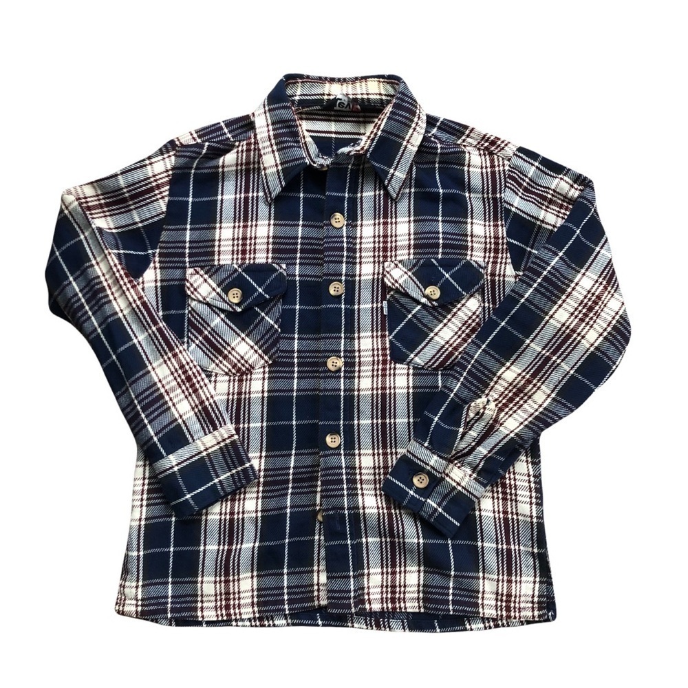 VTG Levi’s Mens Woven Cotton Blend Plaid Button Up Classic Shirt Farmer Western - Picture 1 of 5